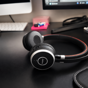 Jabra Evolve 65 Bluetooth – Casque professionnel sans fil avec microphone